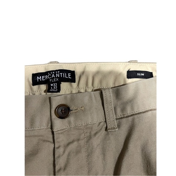 J Crew men’s slim mercantile flex khaki pants size 32/32 - Picture 4 of 4